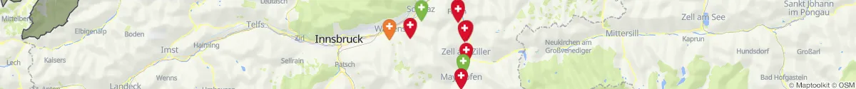 Map view for Pharmacies emergency services nearby Ramsau im Zillertal (Schwaz, Tirol)